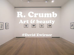 reegblog:  R. Crumb: Art &amp; Beauty @David Zwirner  R. Crumb is a favorite artist of mine. It&rsquo;s nice to see that style being continued