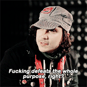 spaceboyfrnk: 3-in-1 with Frank Iero  1. If you could go back in time 10 years ago,