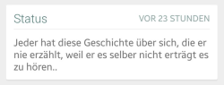 whatsapp-status:  Jeder hat diese Geschichte