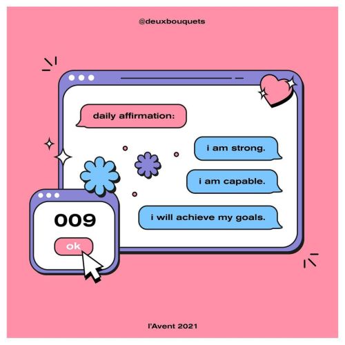 9- Affirmation quotidienne: Je suis fort.e. Je suis capable. Je vais atteindre mes objectifs instagr