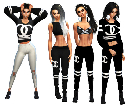 thepixelatedbitch: 200+ Follower Gift 2 Chanel Sweatpants & 2 Chanel Sweat Shirts.. Download 1st