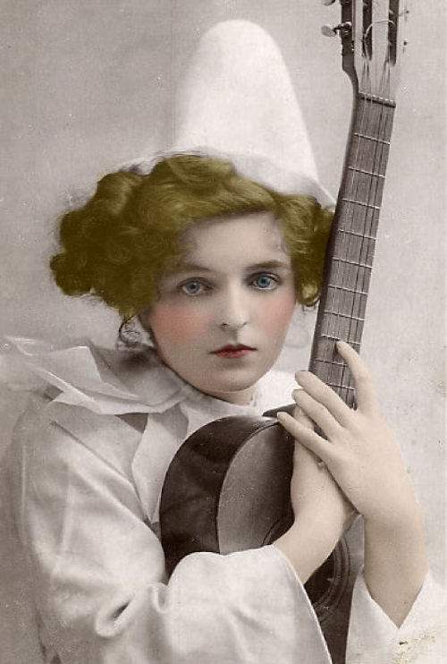 Girl with guitar. By frannie60. &ldquo;This image is from a CD I bought several yrs back on ebay