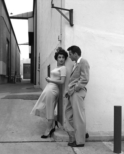 Montgomery Clift and Elizabeth Taylor