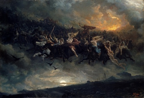 Peter Nicolai Arbo - The Wild Hunt of Odin - 1872High resolution:https://goo.gl/Vy6xTU