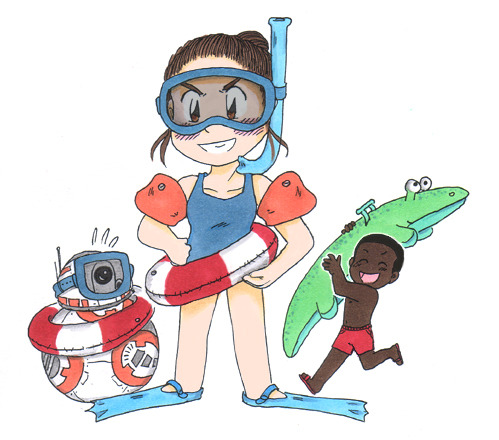 worth-three-portions:Just for fun a little follow-up on the “Rey learning to swim” trope because May