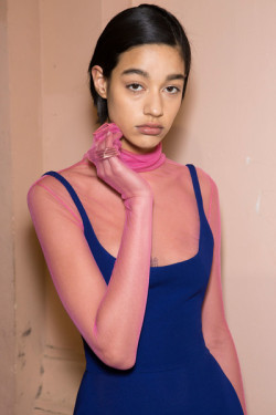 lovereply:  damaris goddrie backstage @ esteban