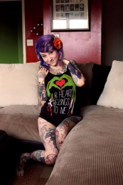 past-her-eyes:   Berdie Suicide https://www.suicidegirls.com/members/amika/album/1029074/blush/ For more South African SuicideGirls Sweet tattoo, for more visit past-her-eyes.tumblr.com 