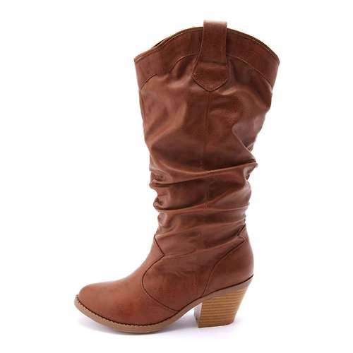 High Heels Blog Chunky Heel Slouchy Cowboy BootsShop for more like this on… via Tumblr