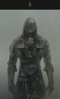 scifi-fantasy-horror:  Hunter’s Legend by *EVentrue on deviantART   Awesome kendo mask