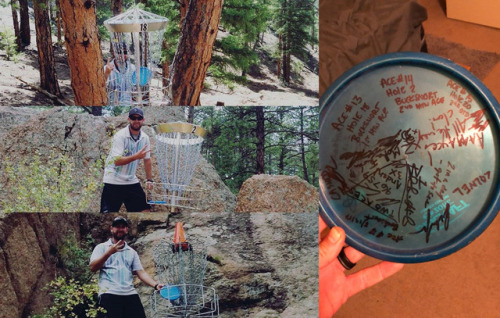 That time Dave Call ninjaed his Discraft Zone for three aces in one round at Bucksnort DGC in Bailey, CO