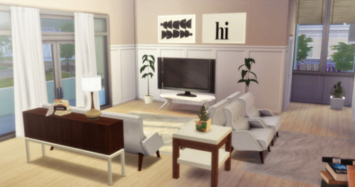 HOUSE 20 - Apartment -Base Game-Lot: 20x15 -Price: §65.319  -2 bedrooms - 1 bathroom -Furnished