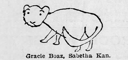 yesterdaysprint: Cat drawing contest, The St. Joseph Herald, Missouri, April 3, 1894