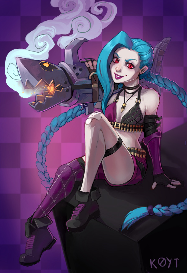 koytarts:  been wanting to draw Jinx ever since she was released! 