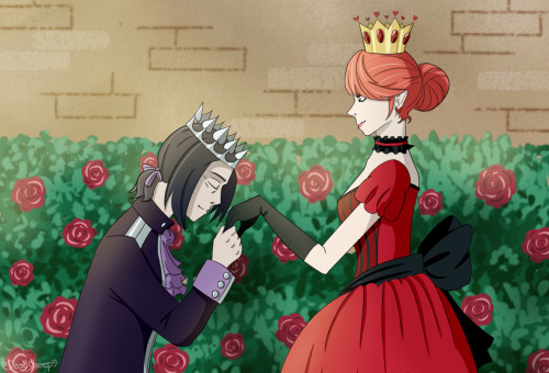 King of spades and Queen of hearts 