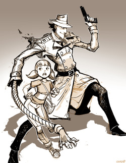 Inspector Gadget And Penny - Sketch By Genzoman 