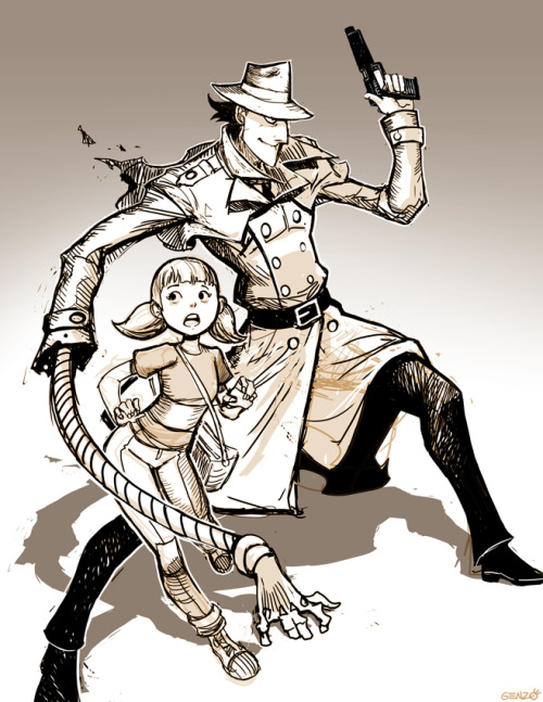 Inspector Gadget and Penny - Sketch by GENZOMAN porn pictures