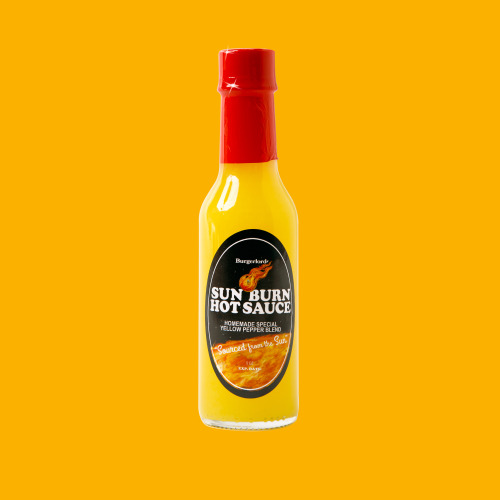 For the first time ever, our Sunburn Hot Sauce is available for shipping around the world.  Makes ju