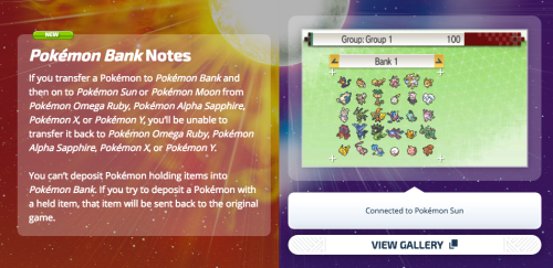 Bring in Pokémon from Past AdventuresIn January 2017, the Nintendo 3DS downloadable software Pokémon