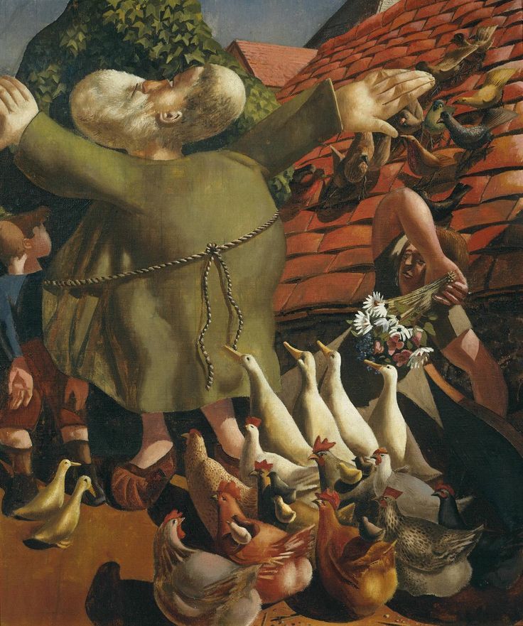Saint Francis and the Birds by Sir Stanley Spencer, 1935