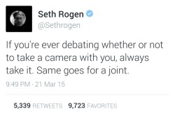 higheramerica:  Seth Rogen = God