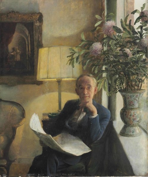 Portrait of the Artist&rsquo;s Father   -  John Koch, 1951.American, 1909–1978.Oil on canvas, 24 x 2