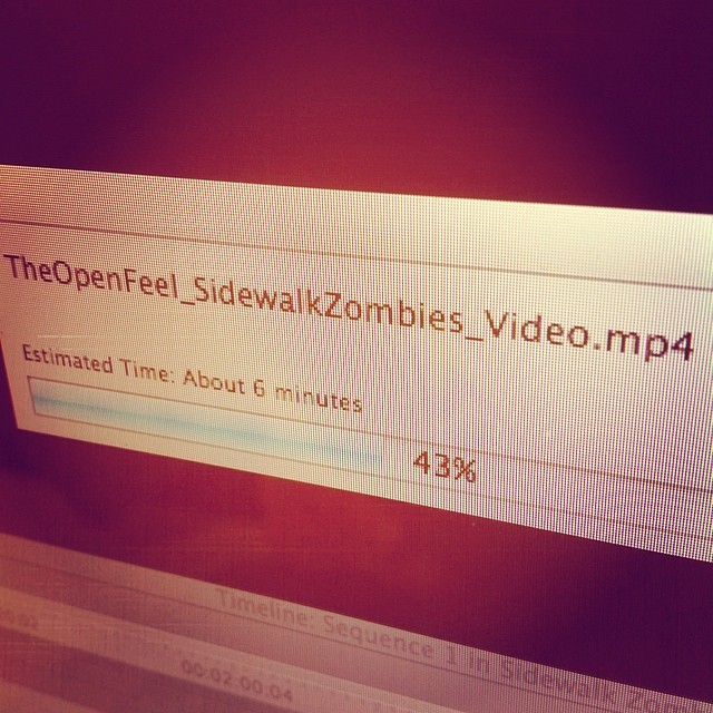 Exporting… #NewMusicVideo #SidewalkZombies #FinalCut