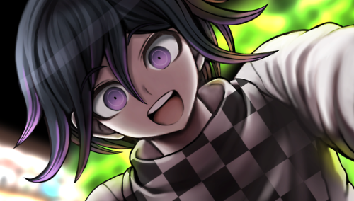I Redrew The CG Were Ouma Is Waking Saihara Up. I Put The Original In Here For Comparison I Really Like