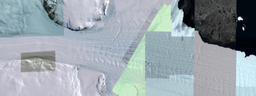 The beauty of Google Earth glitches.Place: Antarctica