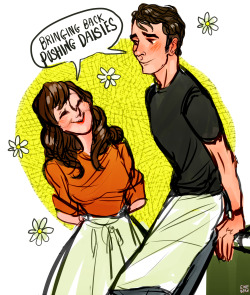ewebean:This is my first time drawing Chuck and Ned the Piemaker but this series holds a special place in my heart.———-Esquire is holding a TV Reboot Tournament! And yes, yes, Pushing Daisies is in the final round up against Firefly!Bryan Fuller