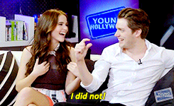 cantbringthisdown:  Zoey &amp; Dom bickering: Young Hollywood interview [x]