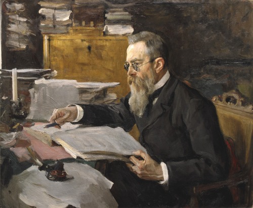 Valentin Serov - Portrait of Nikolai Rimsky-Korsakov (1898)