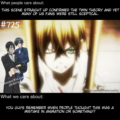 Black Butler #725 - This scene always seemed to show up in those “mistakes made in Black Butler” lis