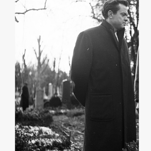 Orson Welles on the set of The Third Man, 1949. One of my all time favourite people and films.#ors