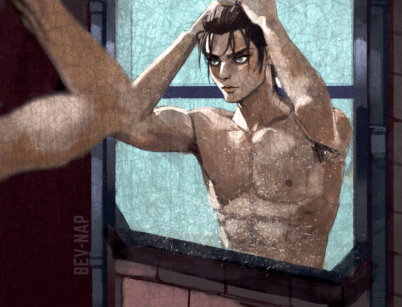 bev-nap: Our Eren has grown into a handsome young man :,) This was inspired by a