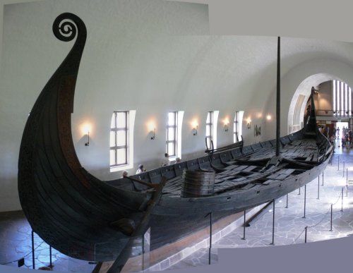 The Oseberg ship.