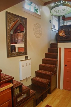 micromanor:  248 sqft tiny house has unique Moroccan and Indian design elements. Via tinyhousefor.us