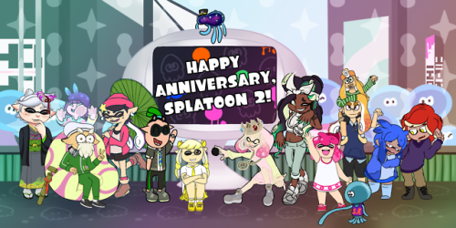 In honor of Splatoon 2′s first anniversary, our humble Splatoon server came together in a community 