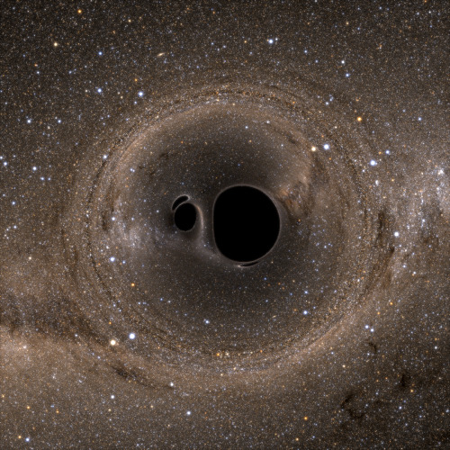 sacredlaw:  knifeandlighter:  beezoon:  mirkokosmos:  A Black Hole is an extraordinarily massive, improbably dense knot of spacetime that makes a living swallowing or slinging away any morsel of energy that strays too close to its dark, twisted core.