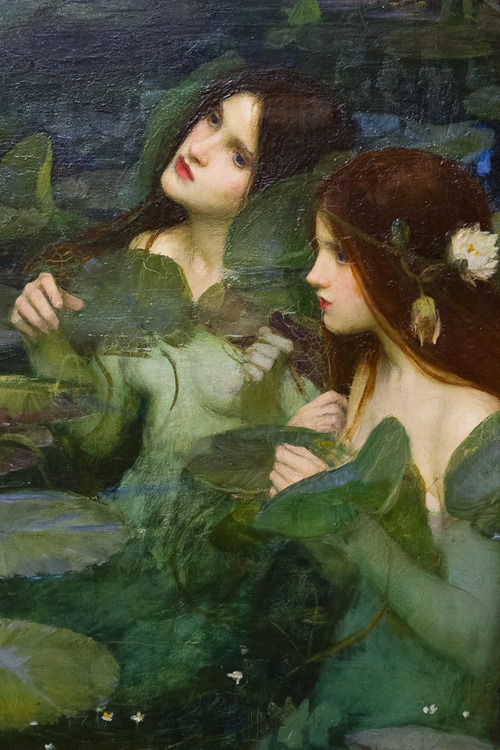 c0ssette:  “Hylas and the nymphs” (detail, oil on canvas) by John William Waterhouse,
