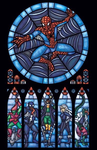extraordinarycomics:     Stained Glass Prints by Fay Productions   