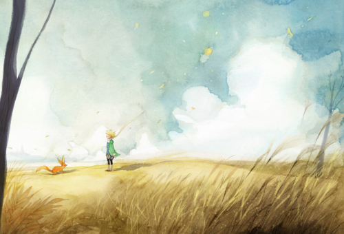 87-mm:Beautiful The Little Prince illustrations by korean illustrator KIm Min Ji for her remake of t