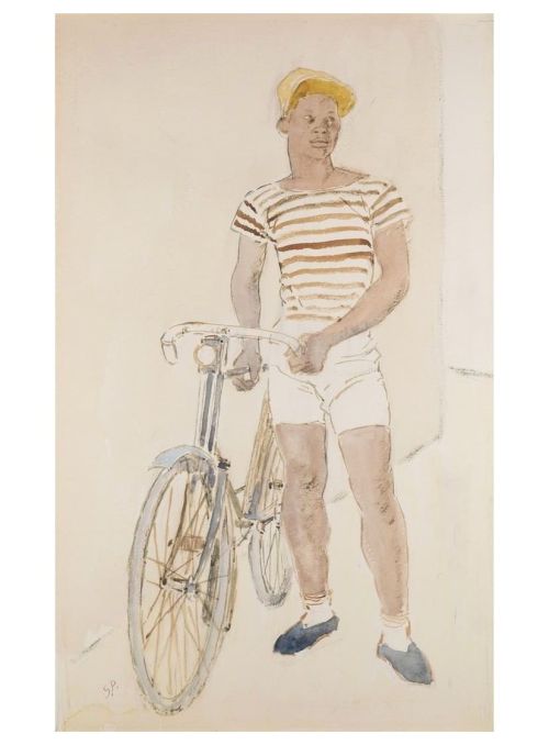 beyond-the-pale:  Glyn Philpot - Man with Bicycle, 1937Pallant House Gallery 