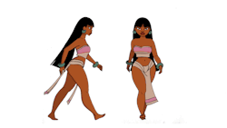 magdunyach:  Aaaaaand, here is the walkcycle, starring Chel, from “the road to ElDorado” (thank you Dreamwork for those hips, that was a real pleasure to animate).