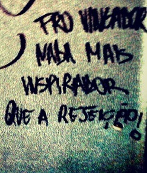 libertarios-nao-morrem:  Pro vingador nada mais inspirador que a rejeição … 