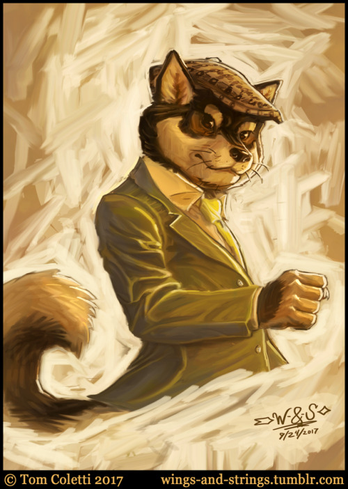 “Black Shiba Inu” - Leyendecker StudyAnother painting study to shake things up, this time I actually