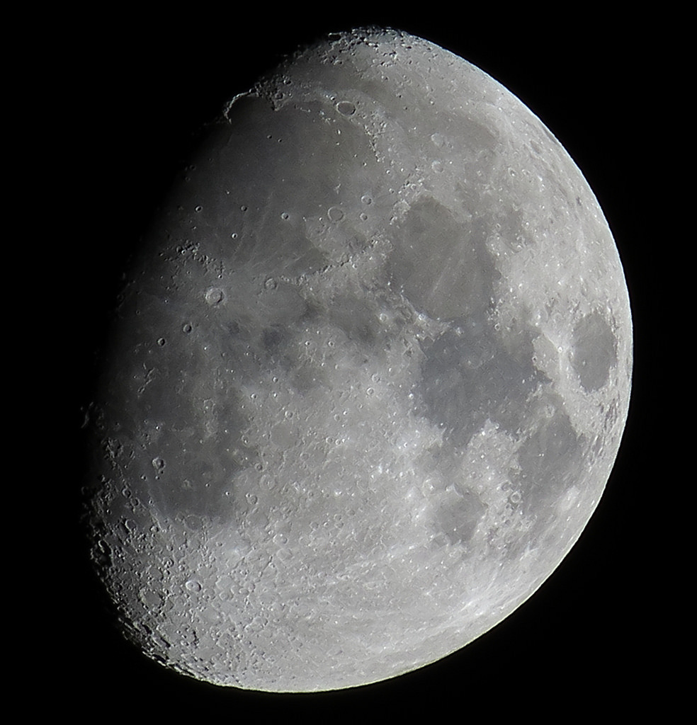 spaceexp:  Waxing Gibbous, 77% of the Moon is Illuminated taken on May 09, 2014 with