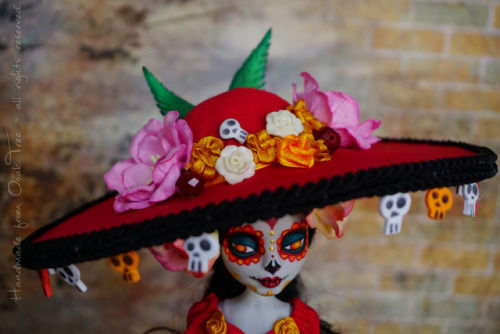 ooak-tree-dolls:Today I present you La Muerte - doll inspired by the movie The Book of Life - someth