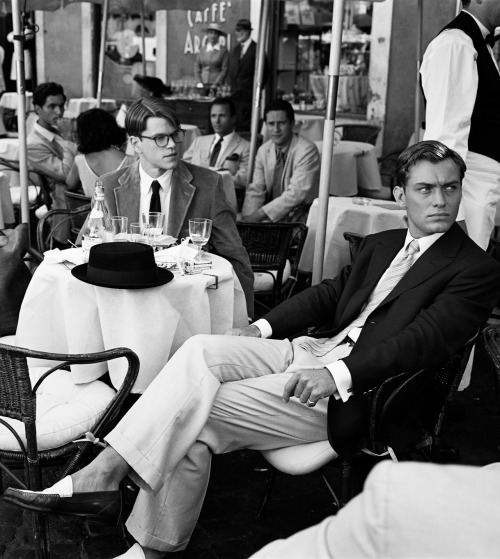 goswinding: Matt Damon and Jude Law on the set of ‘The Talented Mr. Ripley’, Rome, 1998Photo by Brig