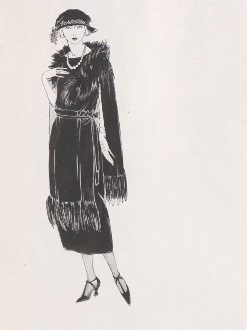 Vogue magazine, France.1er janvier 1921.Dessins de mode.