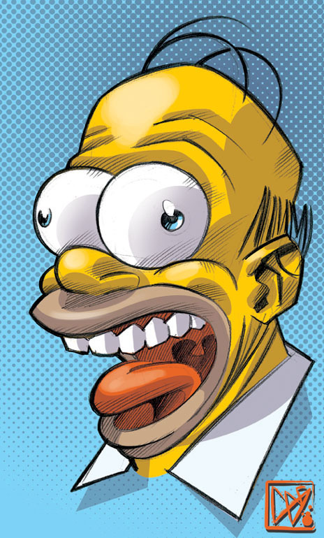 lospaziobianco:  1) Batman by Greg Capullo 2) Bleeding Robin by Boneface 3) Homer
